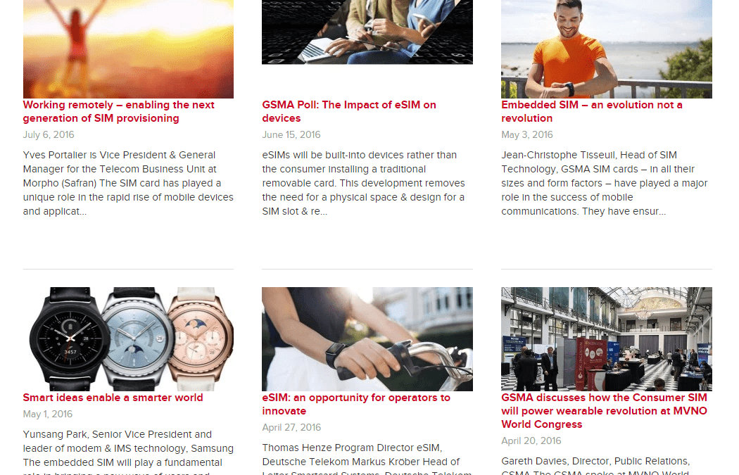 GSMA: blog management