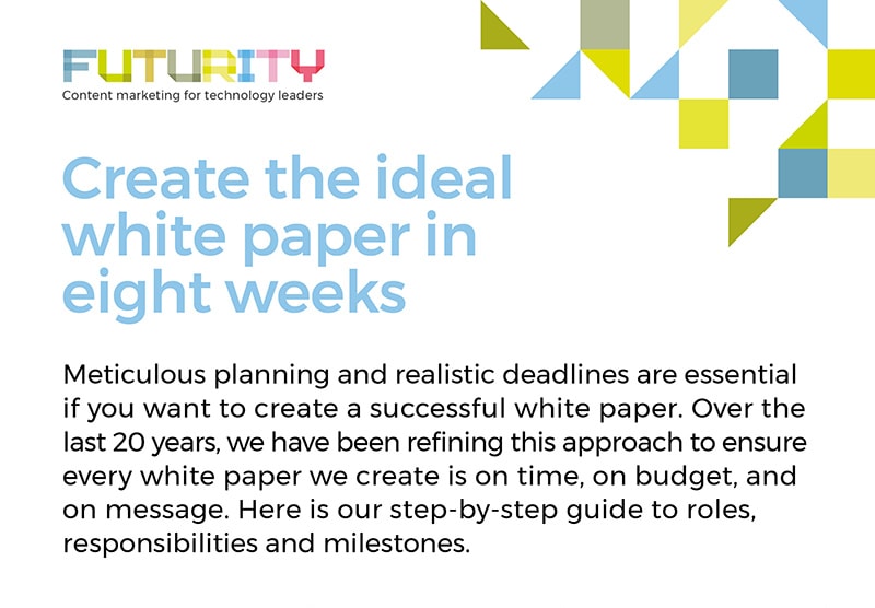Create the ideal white paper in eight weeks [infographic]