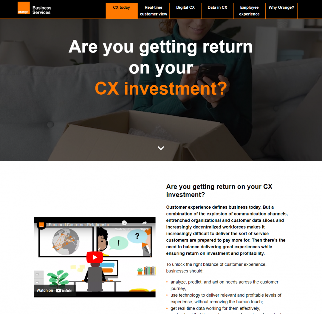 Orange Business: CX campaign