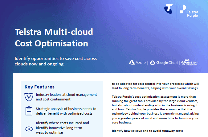 Telstra Purple: multicloud management campaign