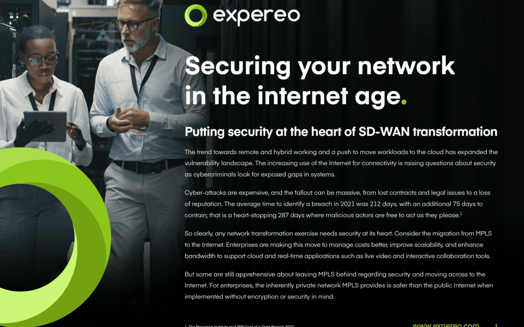 Expereo: secure cloud networking campaign